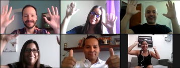 Our team in Latin America working remotely during the pandemic